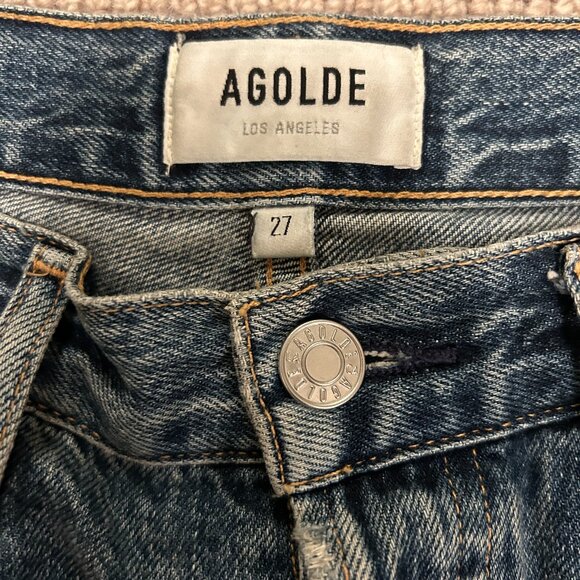 Agolde High Rise Riley Crop 27 - Picture 5 of 6